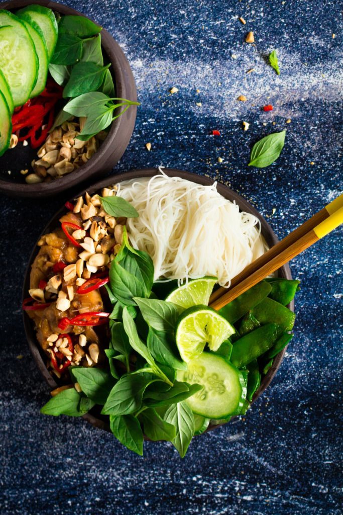 Wok met kip, gember en sojasaus