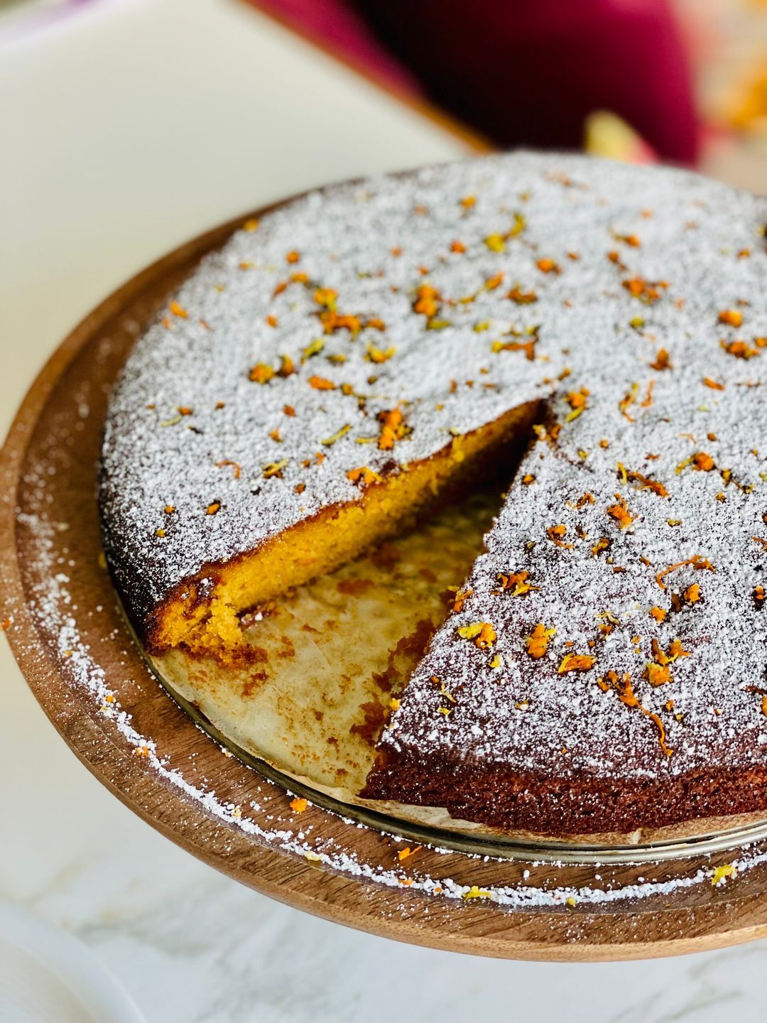 Amandelcake met clementines