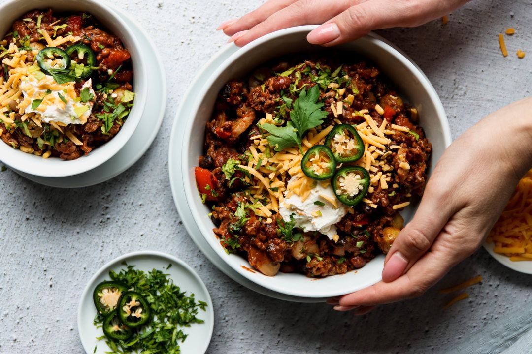 Zwarte bonen chili met olijven