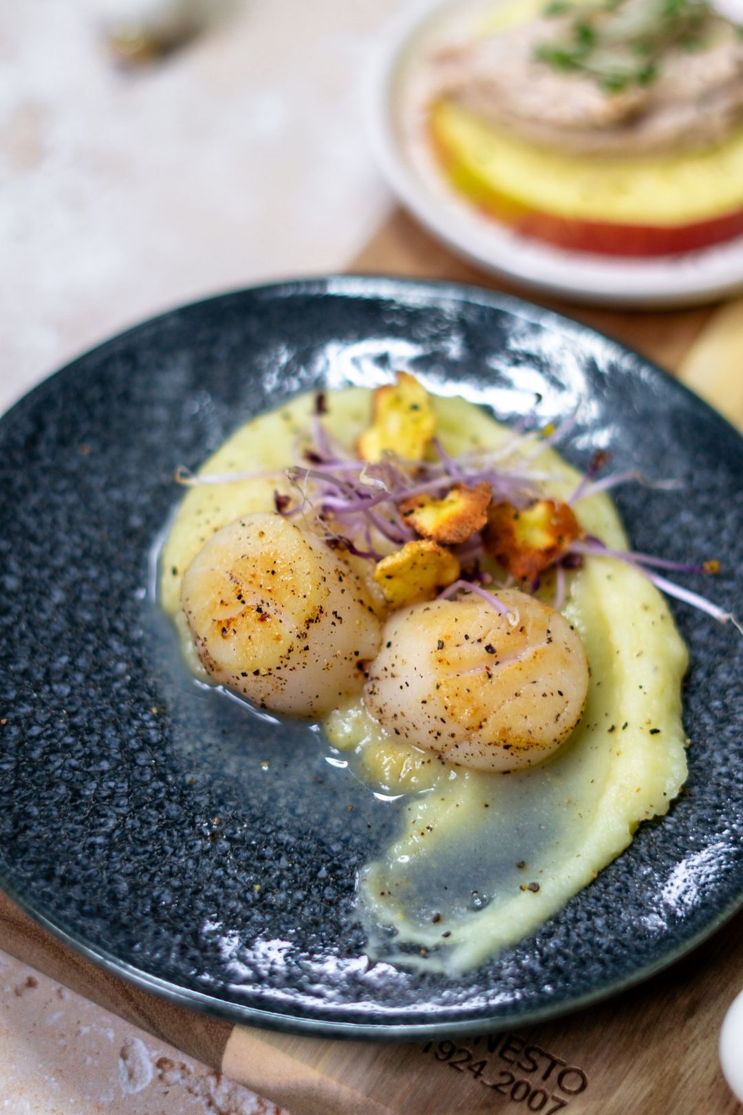 Hapje van pastinaak en coquille