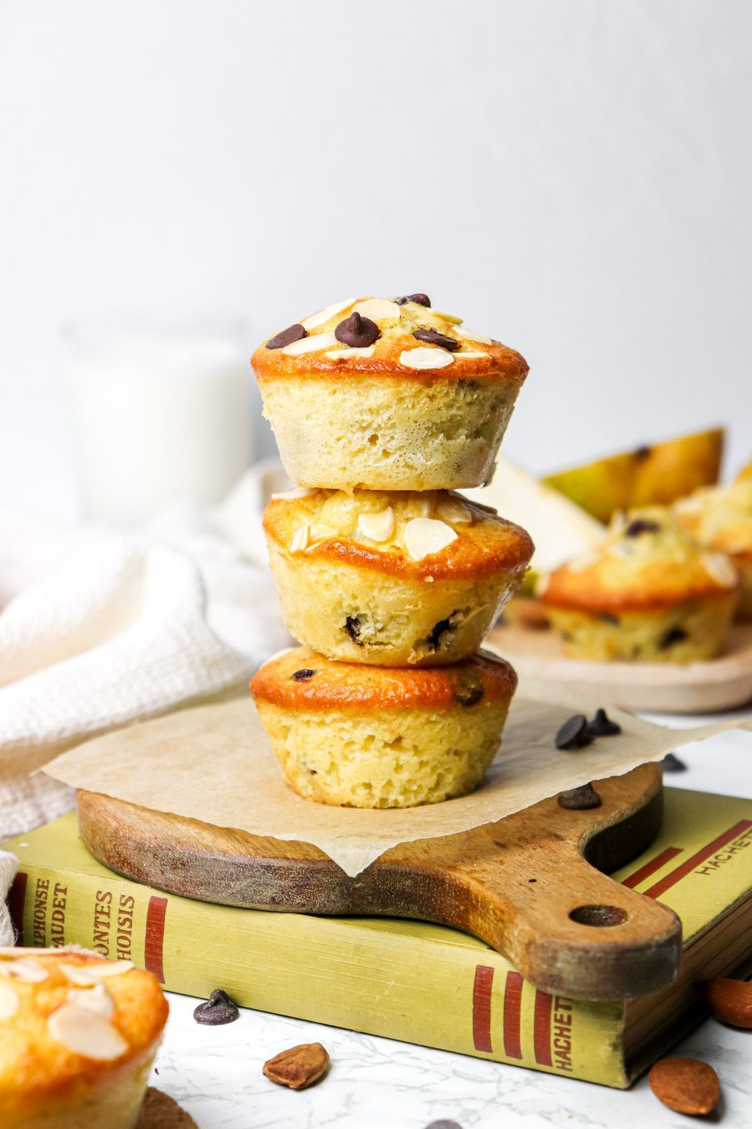 Gezonde Peer Chocolade Amandel Muffins