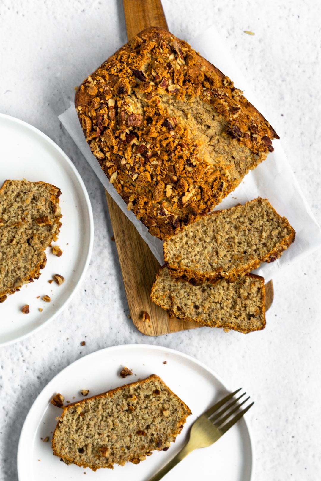 Bananenbrood met speculoos en pecannoten