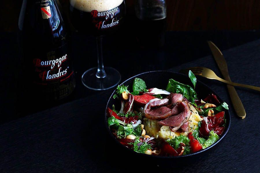 Canard des flandres - gerookte eendenborst met bierlak
